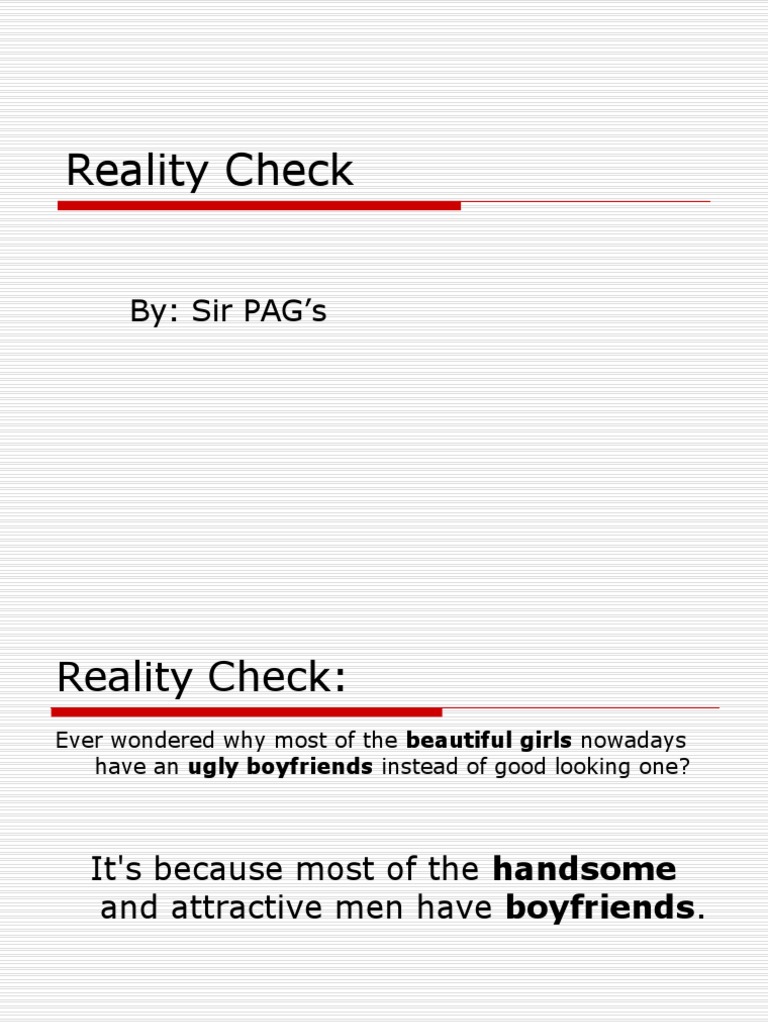 Reality Check | PDF | Self-Improvement | Career & Growth