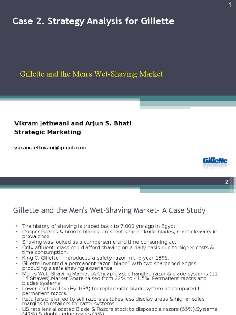 Marketing Strategy Gillette Pdf Razor Shaving