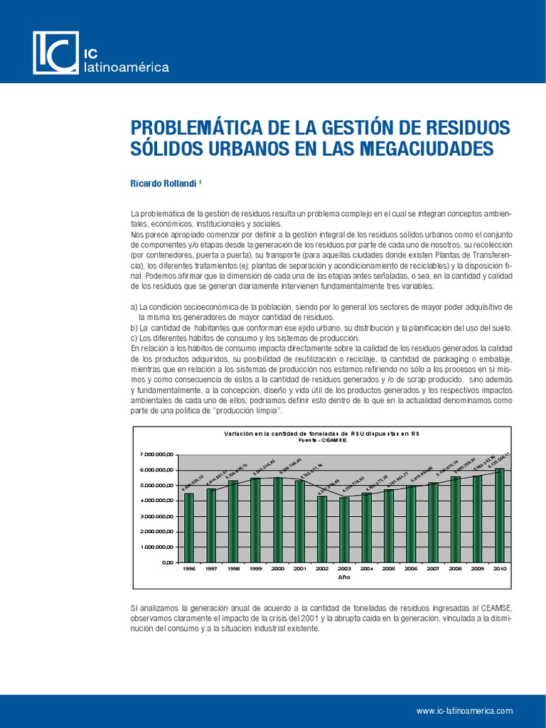 Gestión de Residuos en Megaciudades | PDF | Gestión de residuos | Residuos