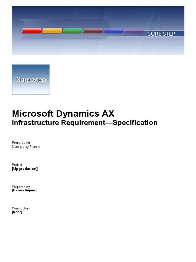 Infrastructure Requirements For AX 2012 | PDF | Microsoft Sql Server ...