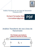 Analisis Transistorio de Una Linea de Transmision