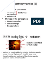 L 18 Thermodynamics (3) : - Heat Transfer Processes