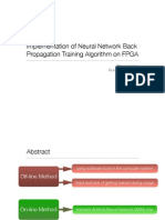 Implementation of Neural Network Back Propagation Training Algorithm On FPGA