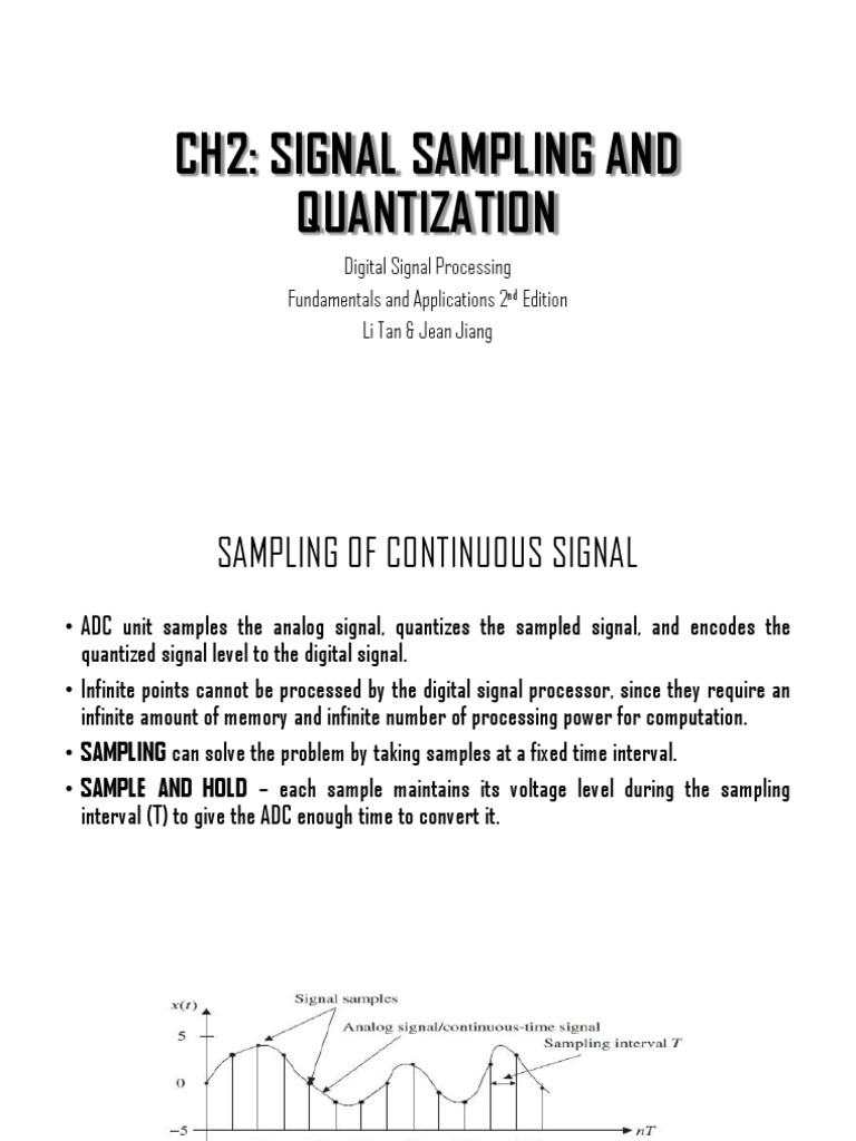 Chapter 2:signal Sampling and Quantization | PDF | Sampling (Signal ...