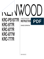 Manual Kenwood KRC 777 R B64-1342-00
