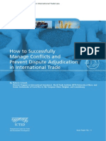 How to Successfully Manage Conflicts and Prevent Dispute Adjudication in International Trade