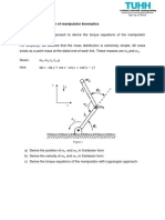 Lagrangian Formulation of Manipulator Kinematics: Institut Für Zuverlässigkeitstechnik Dipl. Ing. M. Gomse