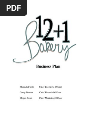 Bakery Business Plan