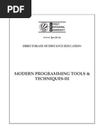 Modern Programming Tools - and Techniques III - Shrivastava - Ibrg