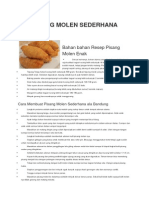 PISANG MOLEN SEDERHANA