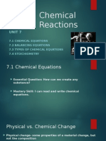 Unit 7-Chemical Reactions Notes