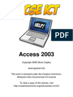 Access 2003 for Igcse Ict