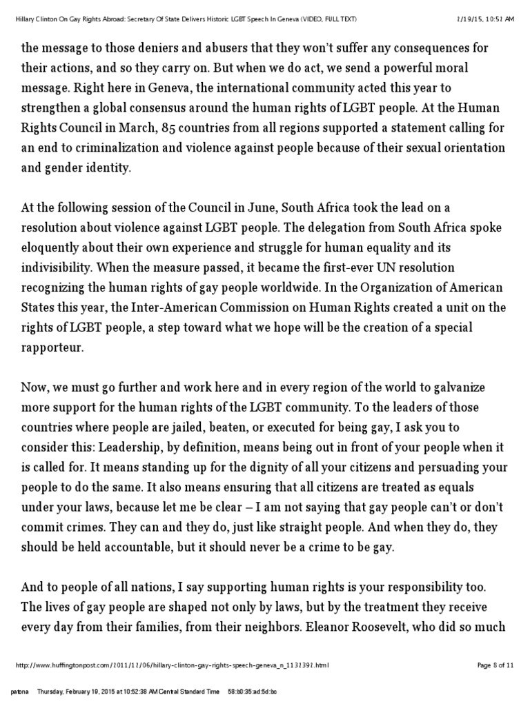 Speech about lgbtq brainly picture