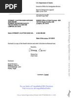 Download Clayton Hugh Anthony Stewart A043 399 408 BIA Feb 11 2015 by Immigrant  Refugee Appellate Center LLC SN256276264 doc pdf