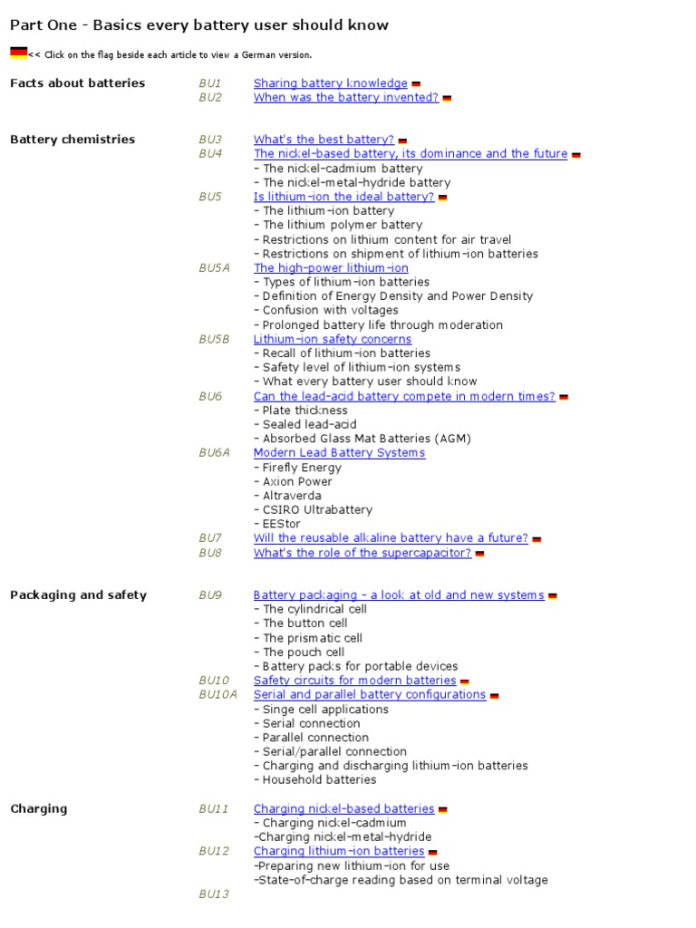 Battery Selection & Testing | PDF | Lithium Ion Battery | Battery ...