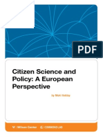 Citizen Science and Policy: A European Perspective
