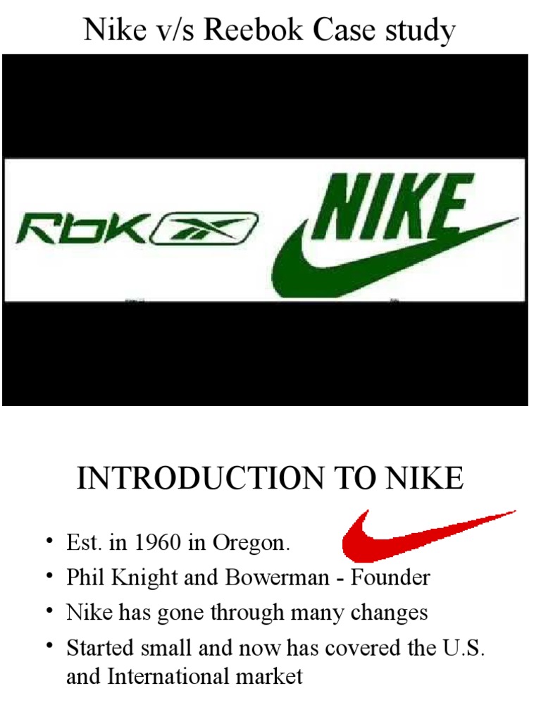 Nike vs Reebok 2015 Nike Brand
