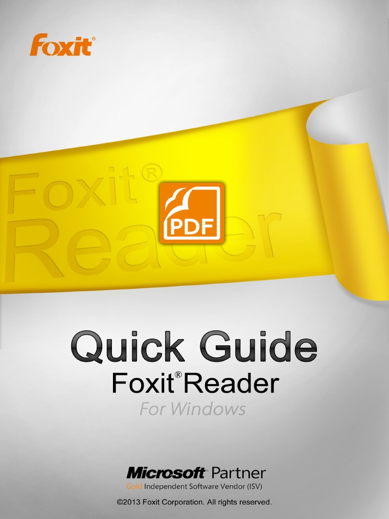 Guia Rápido do Foxit Reader 6.0 | PDF | Formato de Documento portátil ...