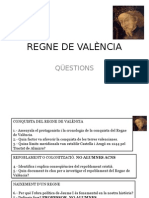 Regne de València. Qüestions