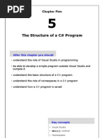 Be Sharp With C# (Chapter 5, Structure of A C# Program)