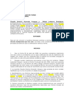 Demanda de Divorcio en El Distrito Federal.