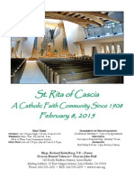 St. Rita Parish Bulletin 2/8/2015