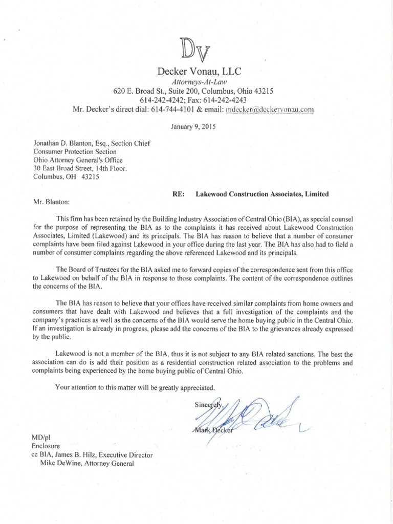 Ohio BIA Letter To AG Requesting An Investigation of Jim Deering Et. Al ...