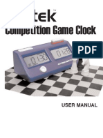 Saitek Competition Game Clock - User Manual