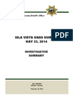 Isla Vista Investigative Summary Report by Santa Barbara County Sheriff's Department