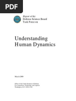 Report of the Defense Science Board Understanding Human Dynamics, 2009