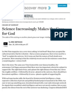 Science Makes The Case For God - WSJ PDF