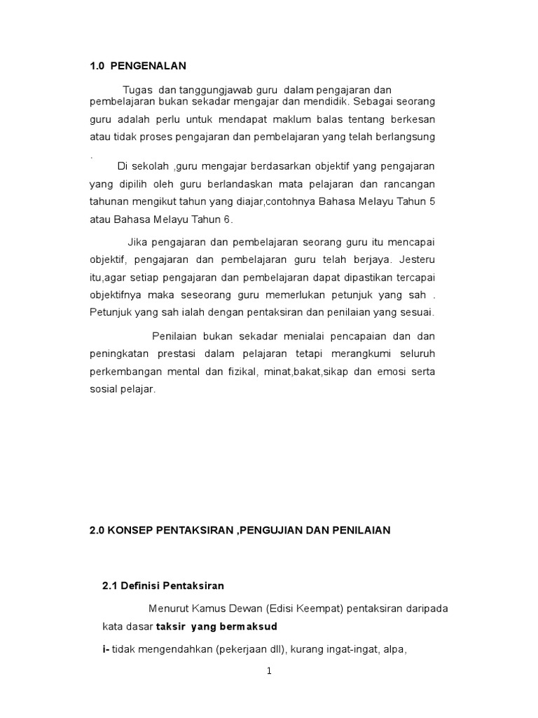 Assig Petaksiran Pdf