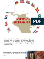 DIAPOS INVERSIÓN EXTRANJERA