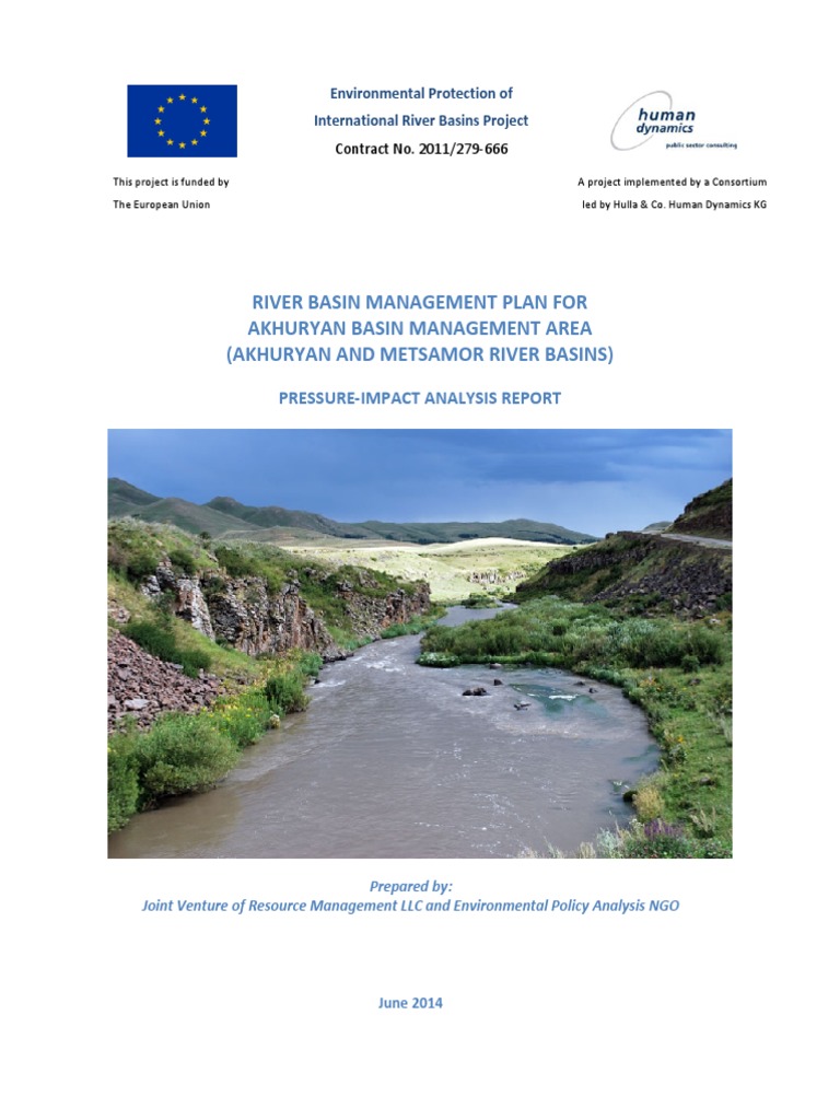 River Basin Management Plan For Akhuryan Basin Management Area