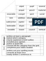 HWK Checklist w5