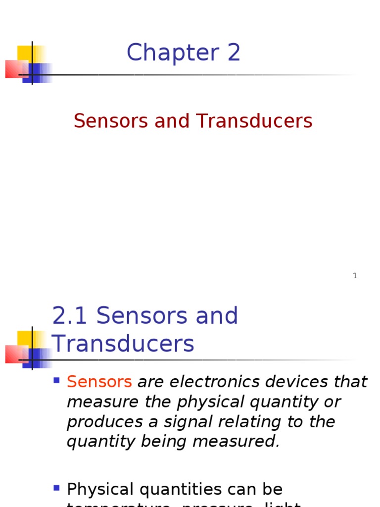 Sensors and Transducers PDF Capacitor Inductor