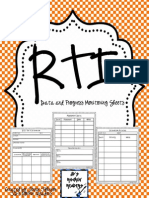 Data and Progress Monitoring Sheets: Created by Jennie Johnson JD's Rockin' Readers