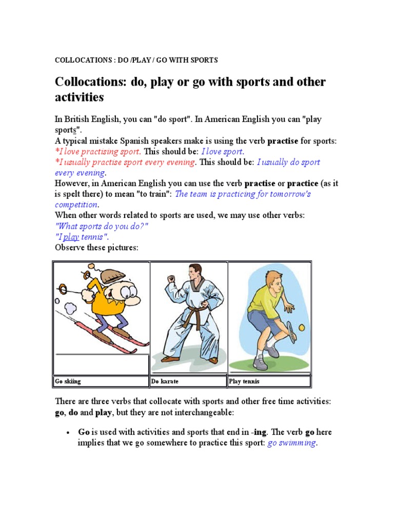 DO, GO and PLAY with Sports and Activities