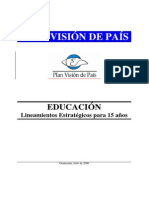 Guatemala_Plan Vision Pais Educacion