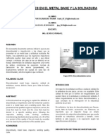 Discontinuidades en El Metal Base y de La Soldadura Final