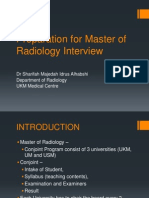 Master of Radiology Interview Prep Guide