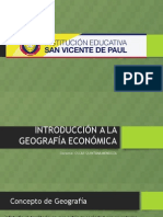 Introducción a la geografía económica