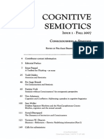 Cognitive Semiotics Issue I: Consciousness & Semiosis