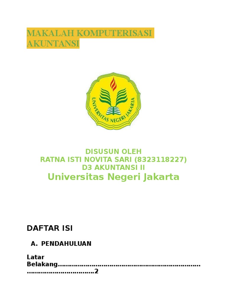 Makalah Komputerisasi Akuntansi Docx