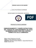 Dimensionamiento y Calculo Estructural de Un Tanque de Agua