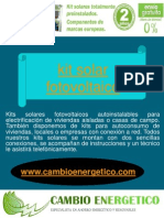 Kit Solar Fotovoltaico