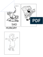 Happy, Sad, Hungry - Flashcards