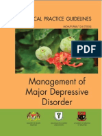Management of Major Depressive Disorder (Clinical Guidelines from Malaysia Ministry of Health)