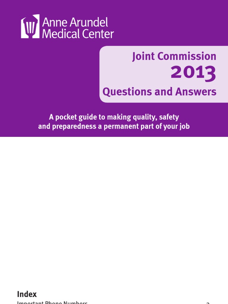 2013 Joint Commission Booklet Final PDF Joint Commission Health Care