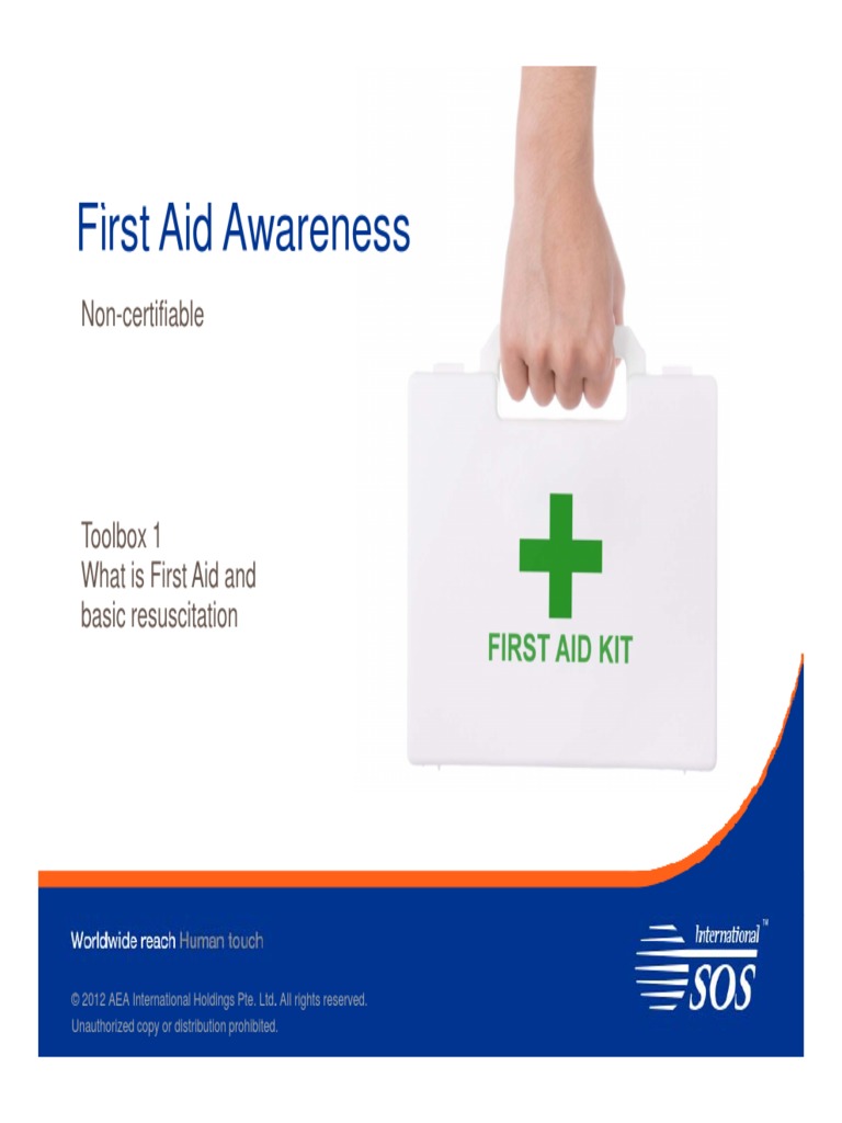 3.1 Toolbox Talk 1_First Aid Awareness_First Aid and Basic